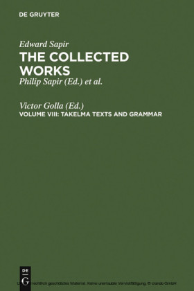 Takelma Texts and Grammar