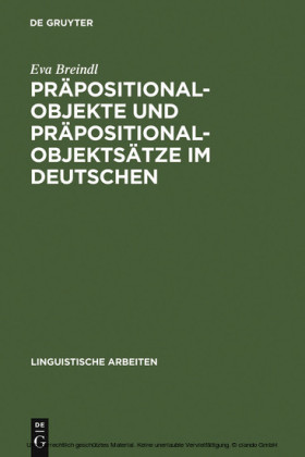 Präpositionalobjekte und Präpositionalobjektsätze im Deutschen