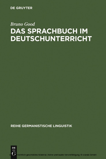 Das Sprachbuch im Deutschunterricht main product photo