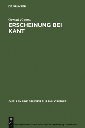 Erscheinung bei Kant