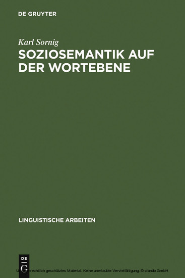 Soziosemantik auf der Wortebene main product photo