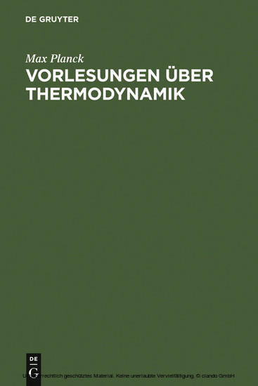 Vorlesungen über Thermodynamik main product photo
