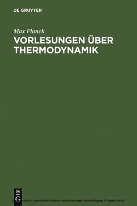 Vorlesungen über Thermodynamik