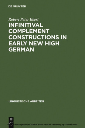 Infinitival complement constructions in Early New High German