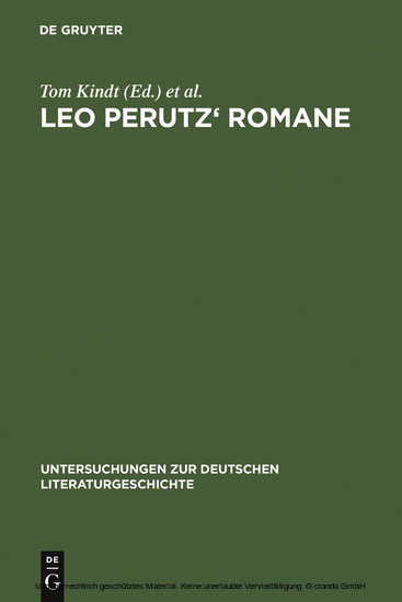 Leo Perutz' Romane main product photo