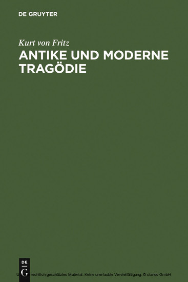 Antike und moderne Tragödie main product photo
