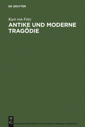 Antike und moderne Tragödie