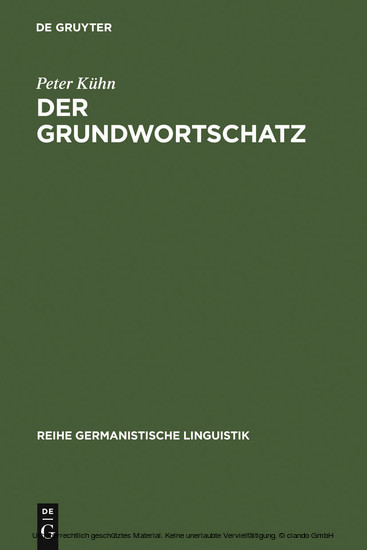 Der Grundwortschatz main product photo