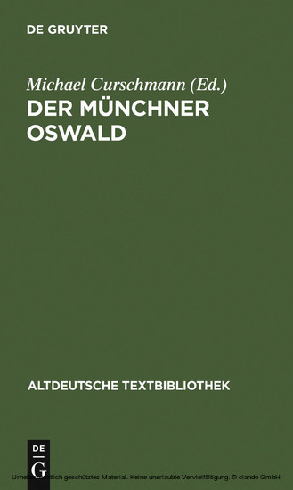 Der Münchner Oswald main product photo