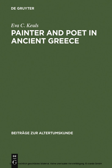 Painter and Poet in Ancient Greece main product photo