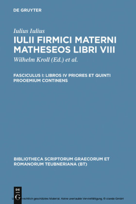 Libros IV priores et quinti prooemium continens