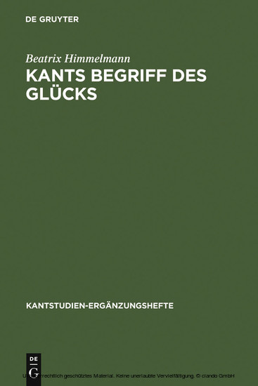 Kants Begriff des Glücks main product photo