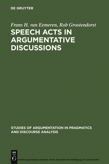 Speech Acts in Argumentative Discussions main product photo