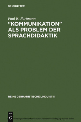 'Kommunikation' als Problem der Sprachdidaktik