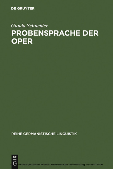 Probensprache der Oper main product photo