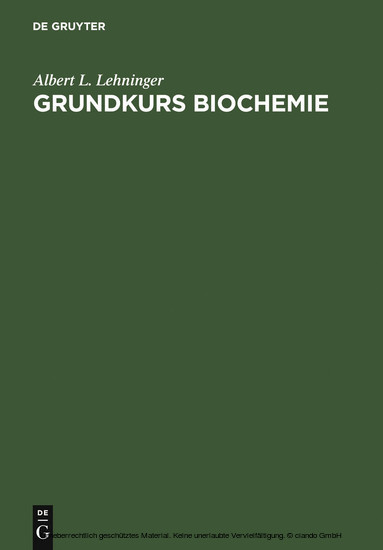 Grundkurs Biochemie main product photo