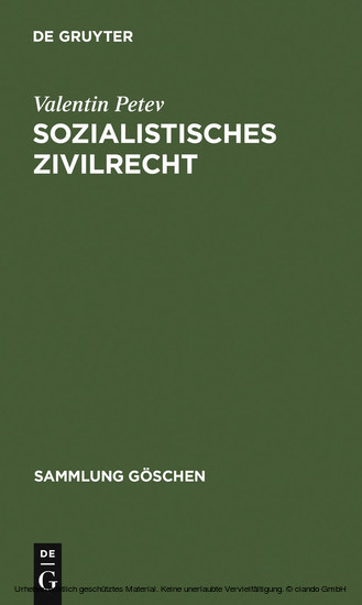 Sozialistisches Zivilrecht main product photo