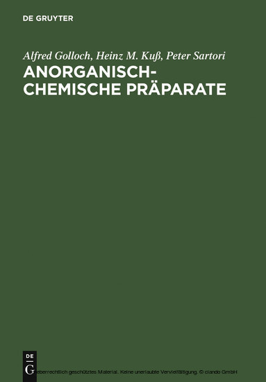Anorganisch-Chemische Präparate main product photo