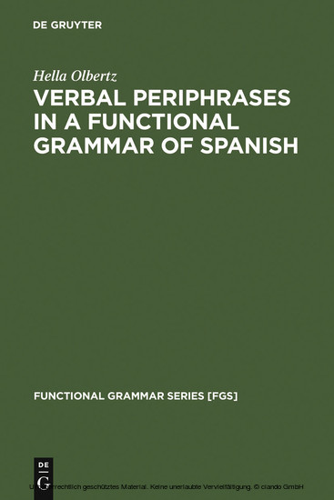 Verbal Periphrases in a Functional Grammar of Spanish main product photo