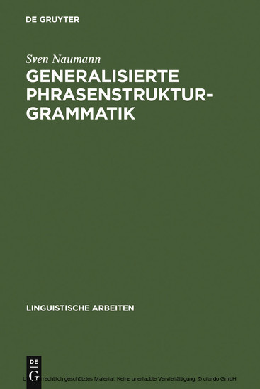 Generalisierte Phrasenstrukturgrammatik main product photo
