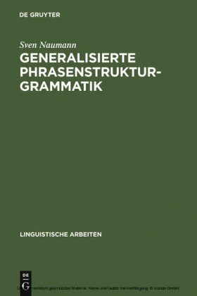 Generalisierte Phrasenstrukturgrammatik