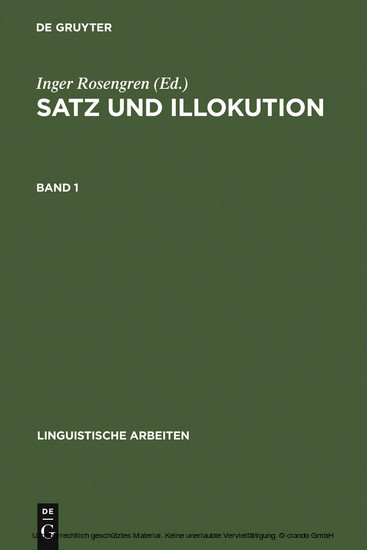 Satz und Illokution main product photo