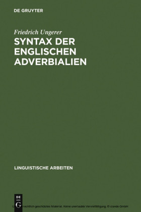 Syntax der englischen Adverbialien