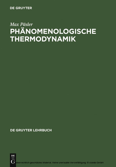 Phänomenologische Thermodynamik main product photo