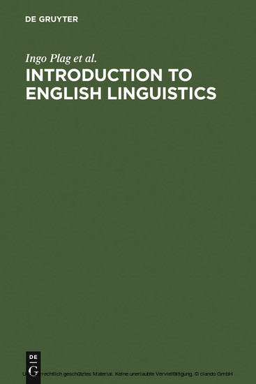 Introduction to English Linguistics main product photo