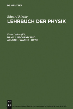 Mechanik und Akustik - Wärme - Optik
