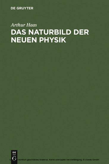 Das Naturbild der neuen Physik main product photo
