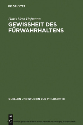 Gewißheit des Fürwahrhaltens