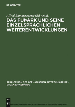 Das fuþark und seine einzelsprachlichen Weiterentwicklungen