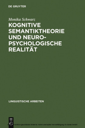 Kognitive Semantiktheorie und neuropsychologische Realität