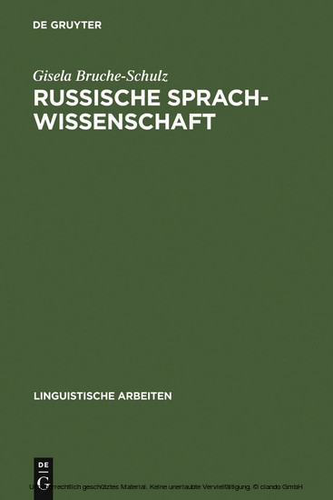 Russische Sprachwissenschaft main product photo