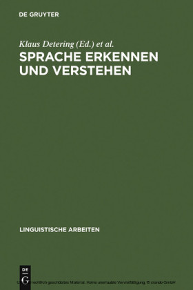Sprache erkennen und verstehen