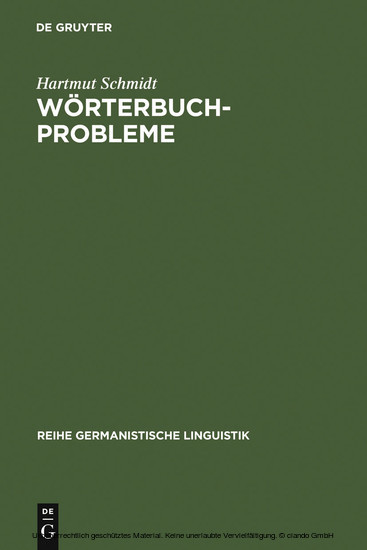 Wörterbuchprobleme main product photo
