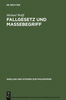 Fallgesetz und Massebegriff