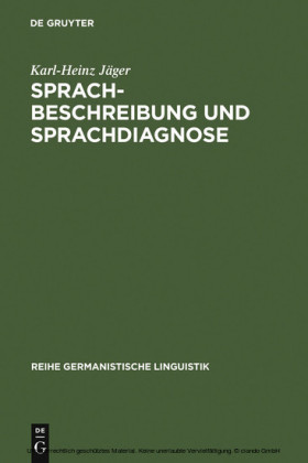 Sprachbeschreibung und Sprachdiagnose