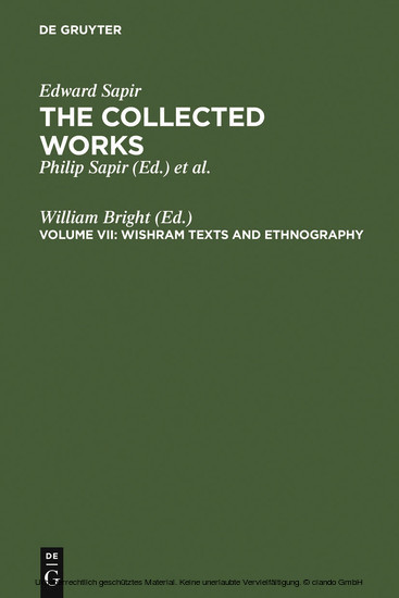 Wishram Texts and Ethnography main product photo