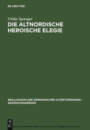 Die altnordische Heroische Elegie