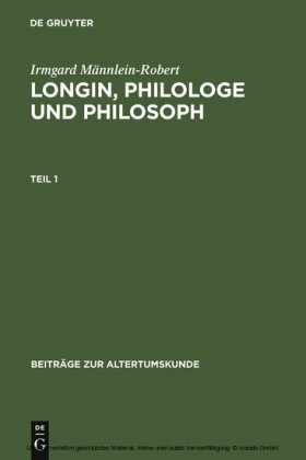 Longin, Philologe und Philosoph