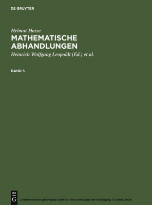 Helmut Hasse: Mathematische Abhandlungen. 3. Bd.3