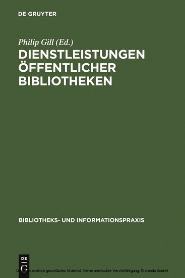 Dienstleistungen Öffentlicher Bibliotheken main product photo