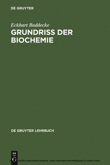 Grundriss der Biochemie main product photo