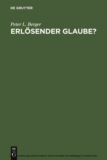 Erlösender Glaube? main product photo