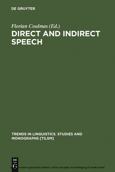 Direct and Indirect Speech main product photo
