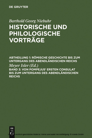 Von Pompejus' ersten Consulat bis zum Untergang des abendländischen Reichs main product photo