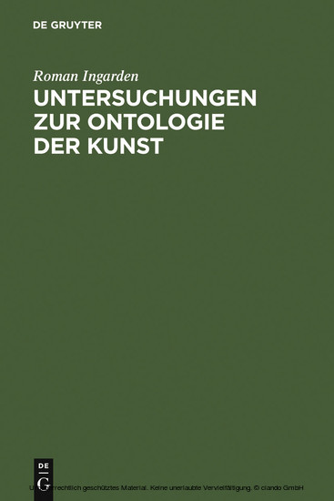 Untersuchungen zur Ontologie der Kunst main product photo