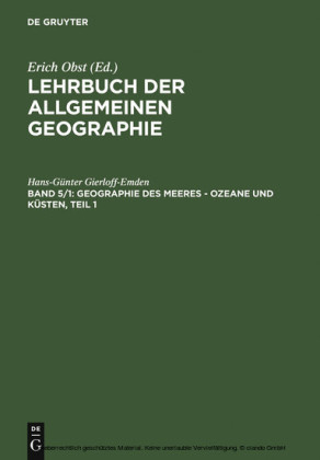 Geographie des Meeres - Ozeane und Küsten, Teil 1. Tl.1
